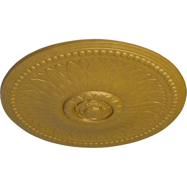 Bailey Ceiling Medallion (Fits Canopies Up To 4), Hand-Painted Pharaohs Gold, 18 1/8OD X 3/4P